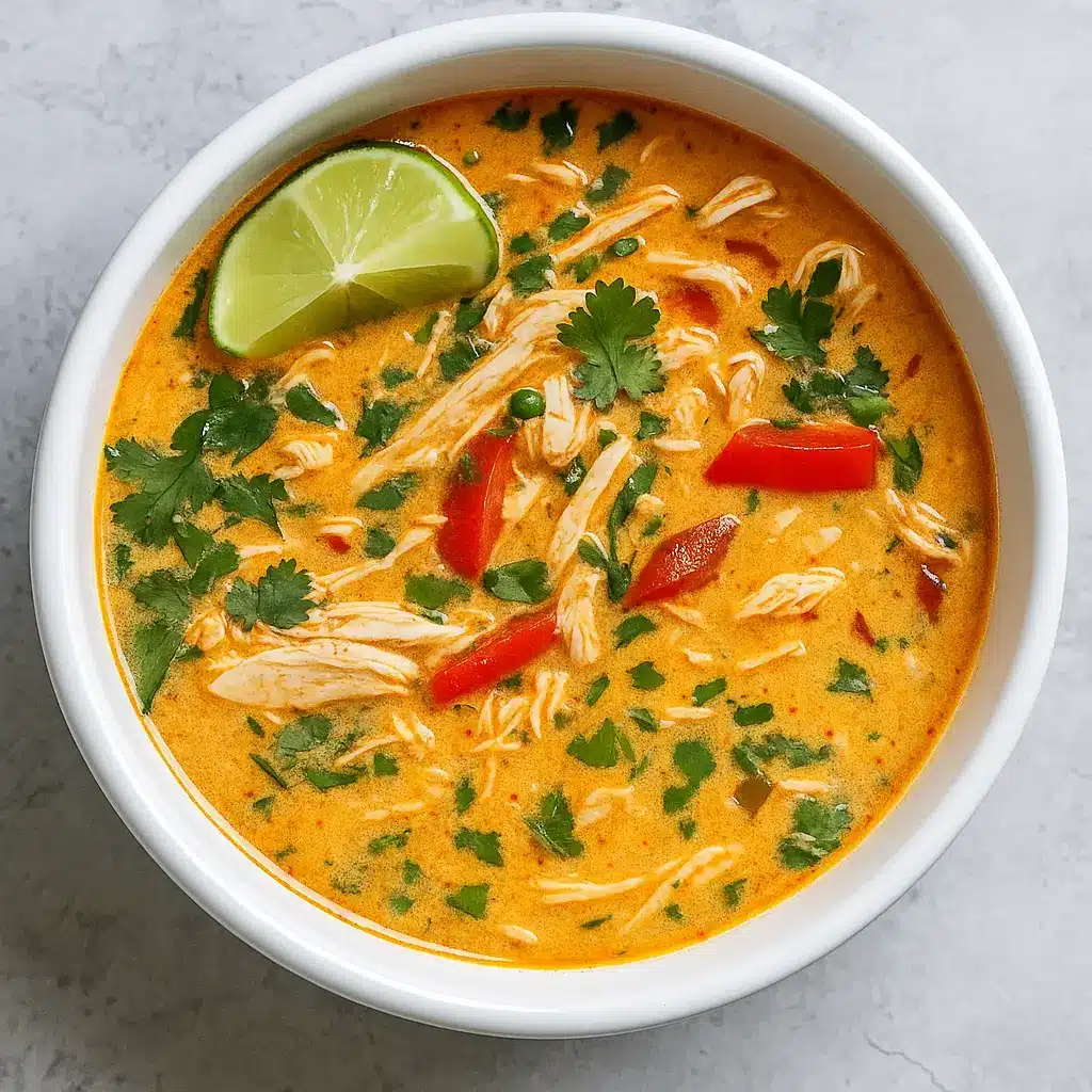 Creamy Thai Coconut Soup in a cozy kitchen