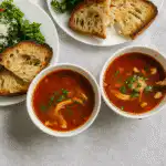 Chicken and Orzo Soup with Garlic and Paprika
