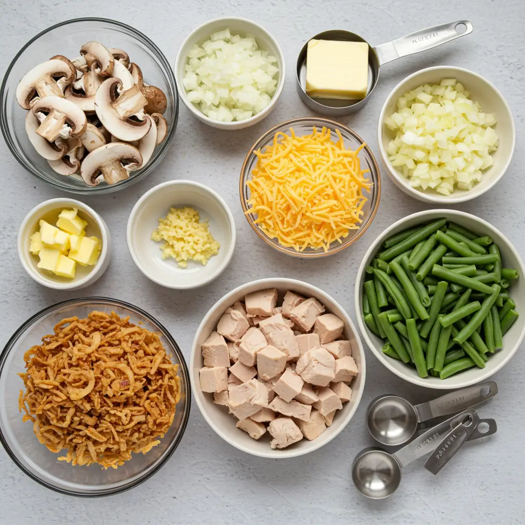 chicken-green-bean-casserole-ingredients