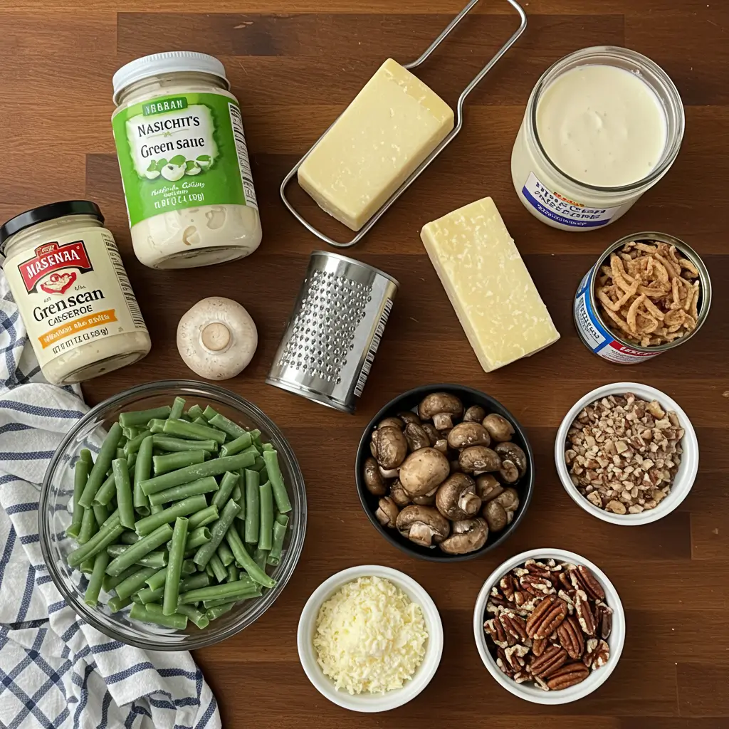 Ingredients for Slow-Cooker Green Bean Casserole