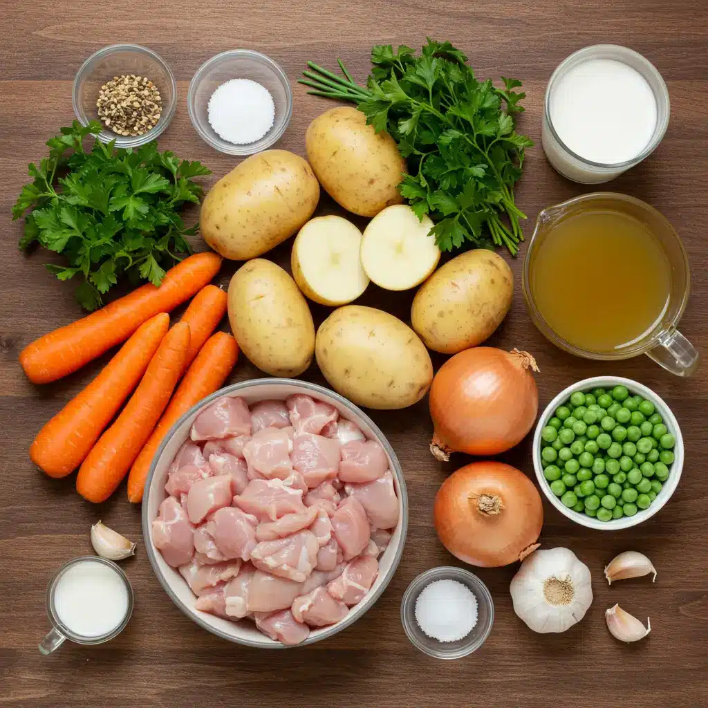 Ingredients for Slow Cooker Chicken Stew