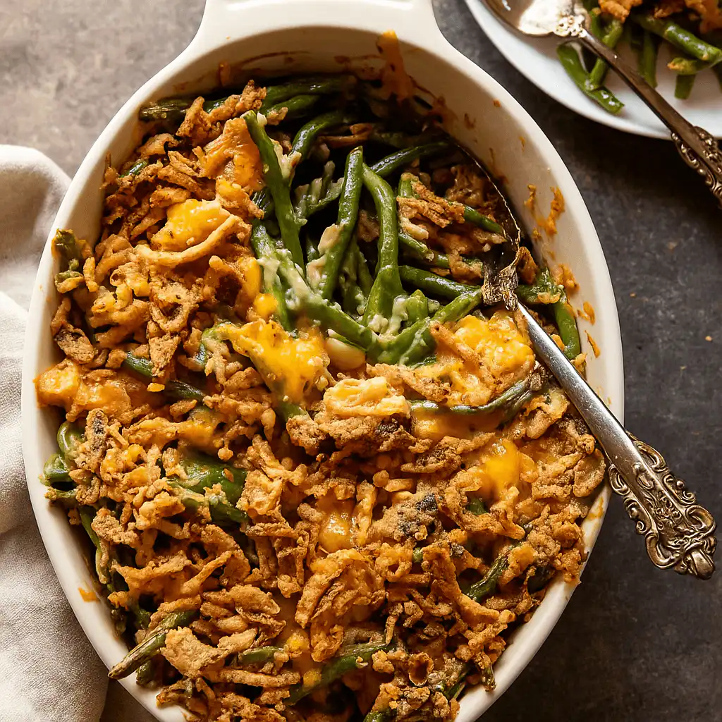 Smothered Chicken and Rice in a casserole dish