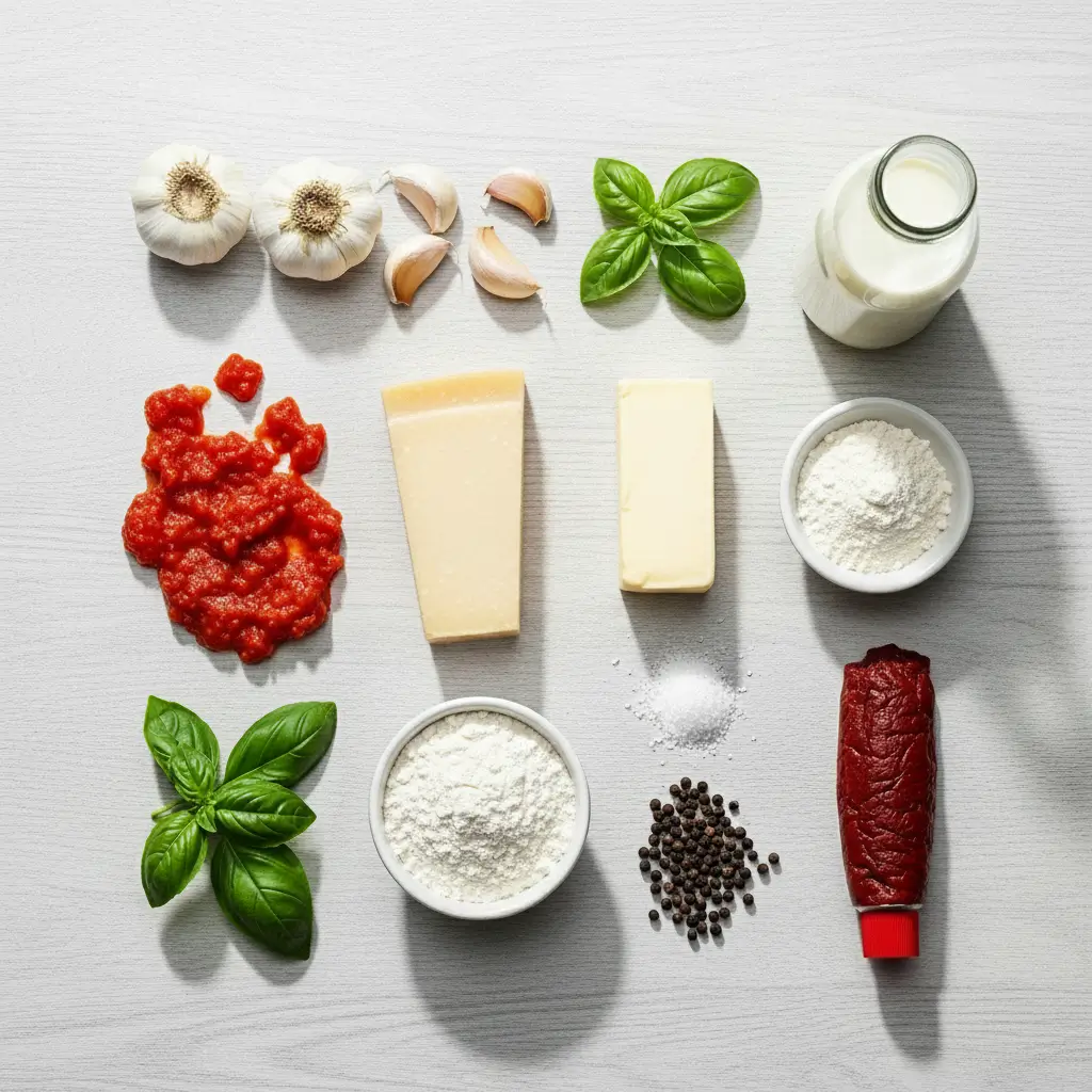 20 Minute Creamy Tomato Soup ingredients