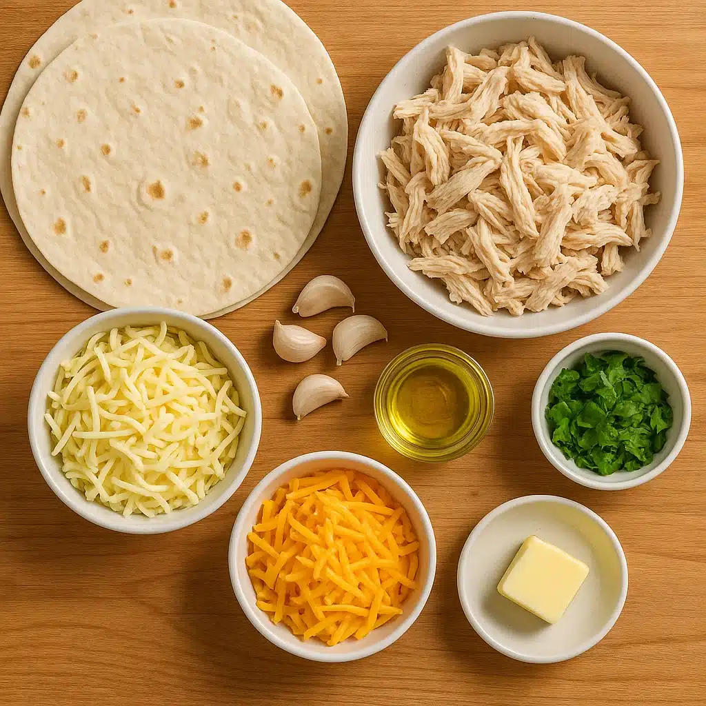cheesy-garlic-chicken-wraps-ingredients