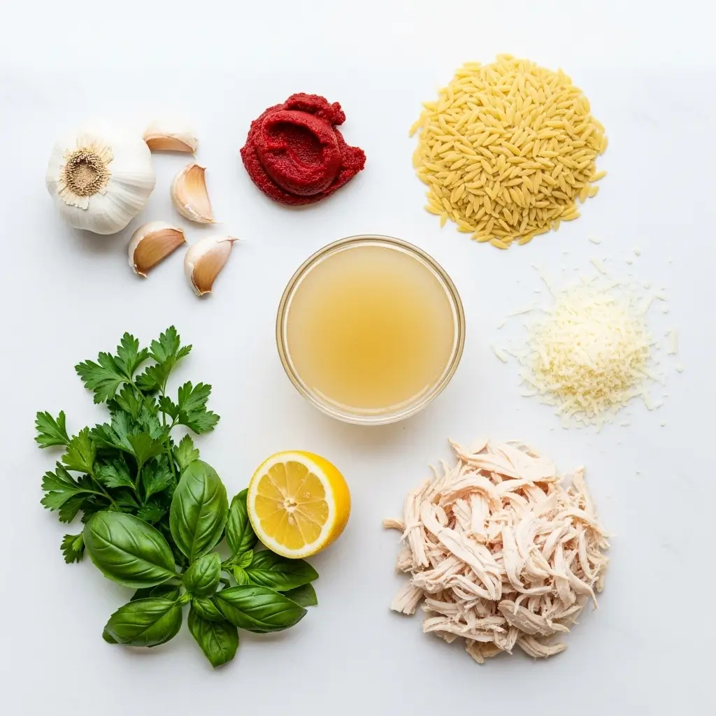 Chicken Orzo Tomato Soup Ingredients