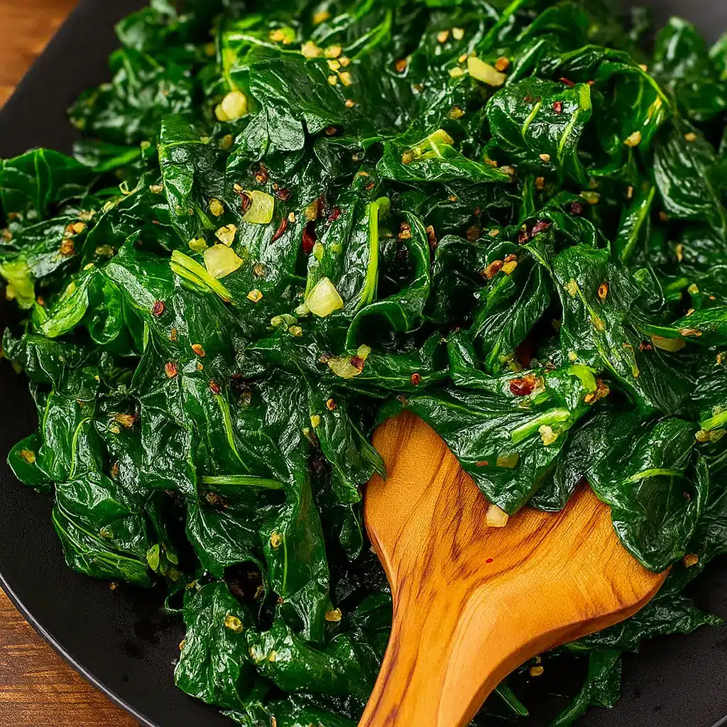 Collard Greens Garlic Sauté recipe with garlic and lemon