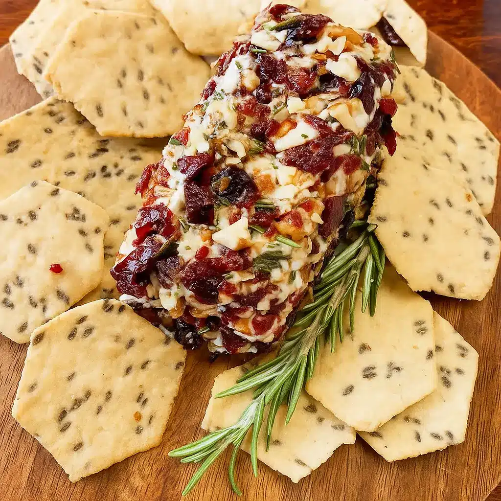 Cranberry Goat Cheese Appetizer holiday platter