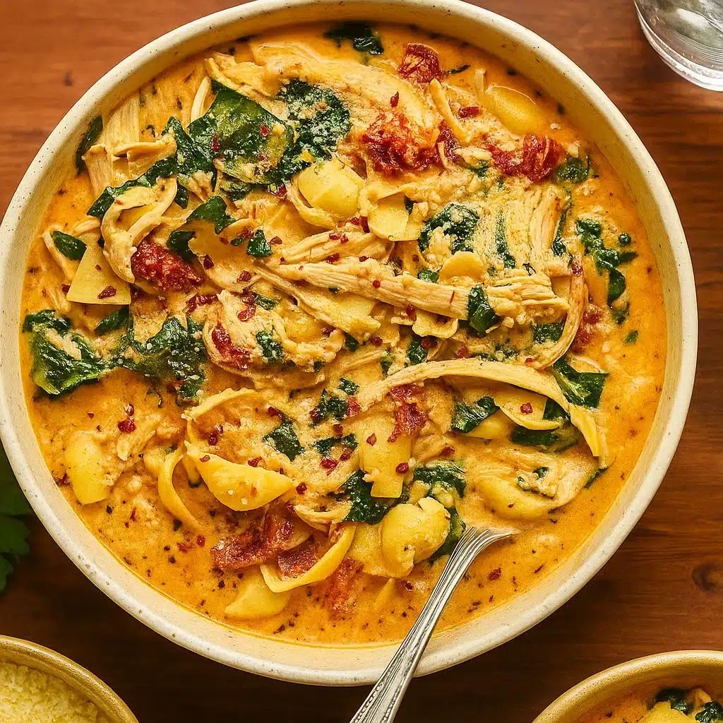 Creamy Marry Me Chicken Soup in a bowl