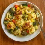 Creamy Winter Vegetable Casserole fresh out of the oven