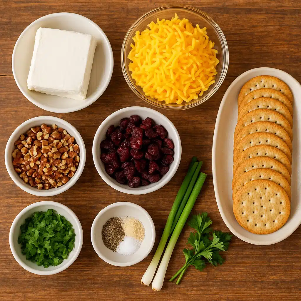 easy-cranberry-pecan-mini-cheese-balls-ingredients