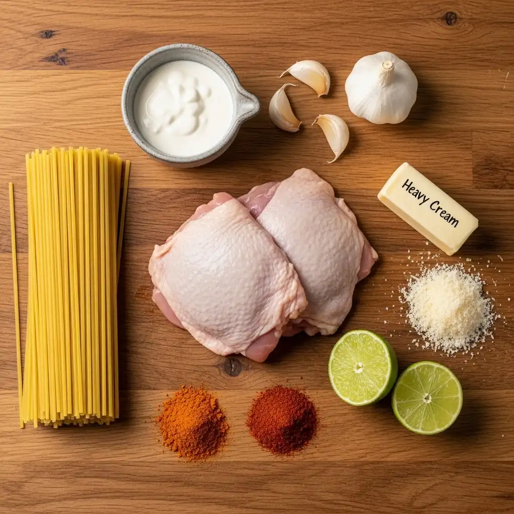 Ingredients for Fiery Chicken Ramen recipe
