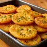 Garlic Ritz Snacks recipe with butter and parmesan