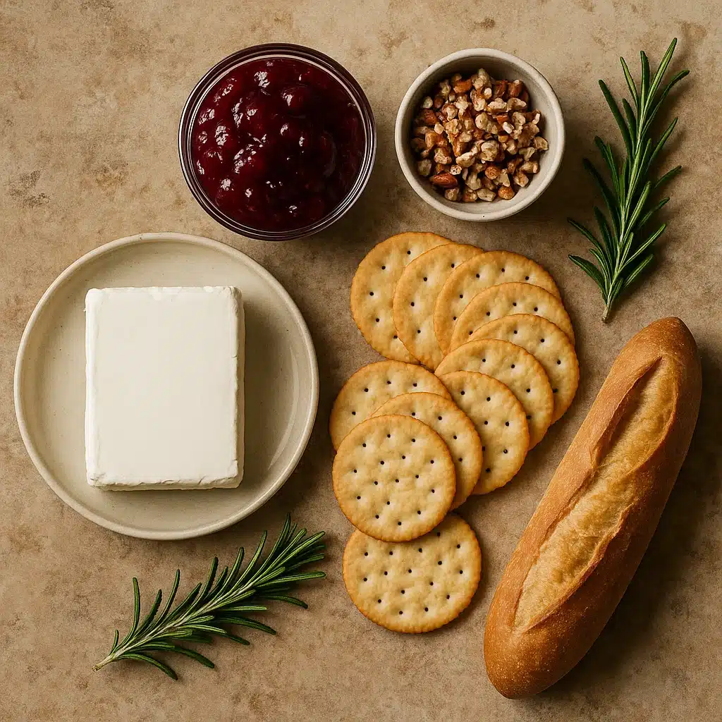 Ingredients for 5-Minute Thanksgiving Appetizers Easy