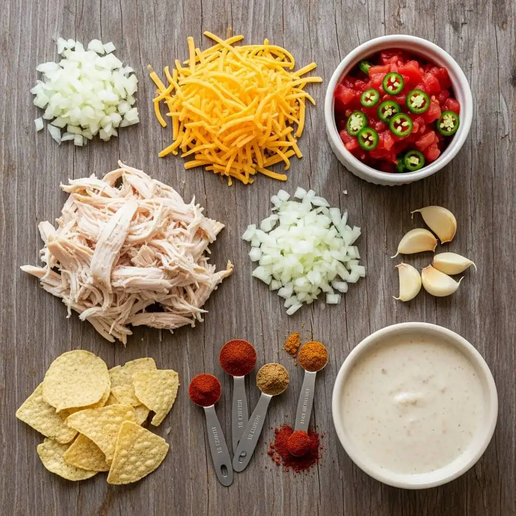 Ingredients for Irresistible King Ranch Chicken Casserole Recipe