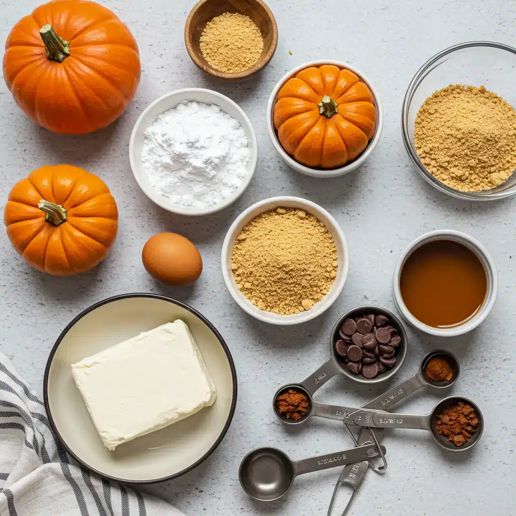 Ingredients for Easy No Bake Pumpkin Cheesecake Balls Recipe