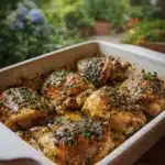baked chicken thighs recipe with crispy skin