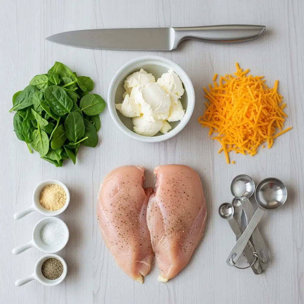 Ingredients for Tempting Baked Cream Cheese Chicken
