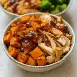 BBQ Chicken & Roasted Sweet Potato Bowls