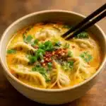 Best Creamy Potsticker Soup in Coconut Broth