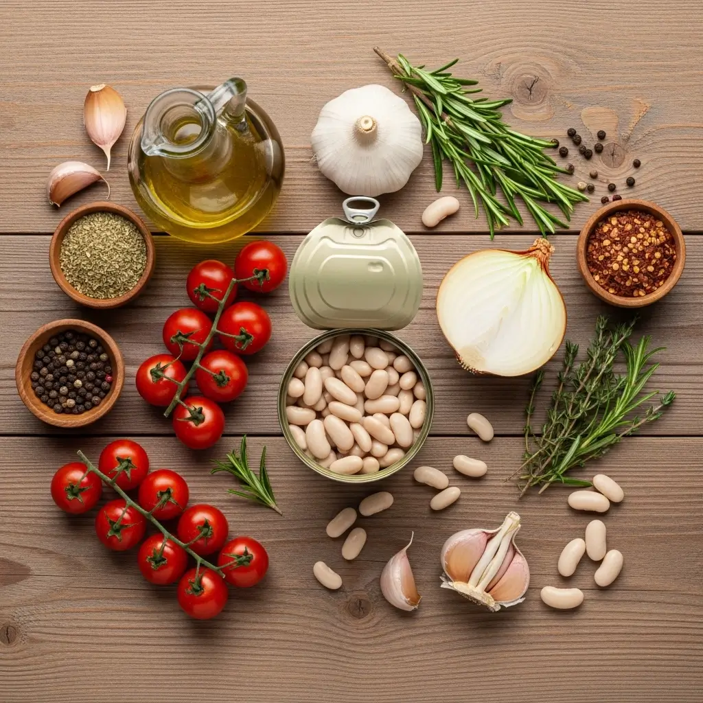 Ingredients for Cannellini Bean Soup Recipe