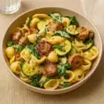 Creamy Protein-Packed Pasta Bowl served warm