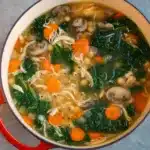 Detox Immune-Boosting Chicken Soup served warm