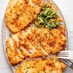 Easy Baked Ranch Chicken served crispy and golden