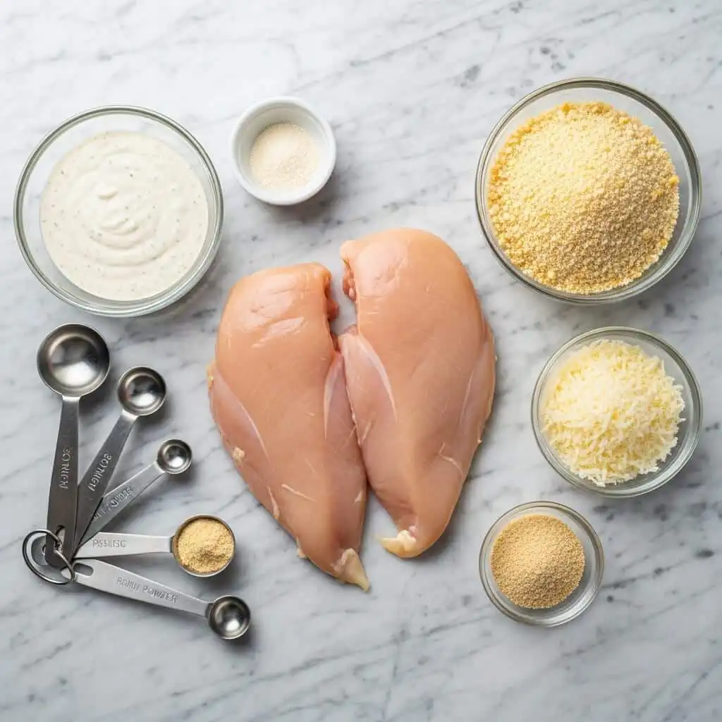 Ingredients for making Easy Baked Ranch Chicken