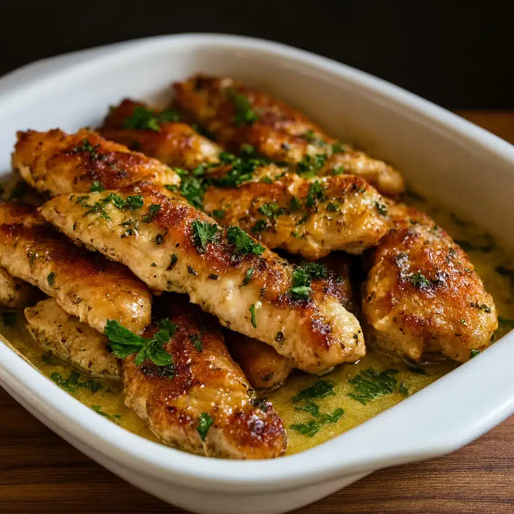 Greek Chicken Tenders with lemon and tzatziki