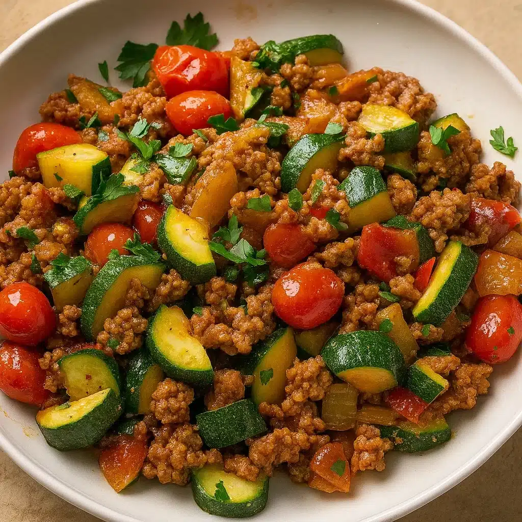Ground Turkey and Zucchini Skillet