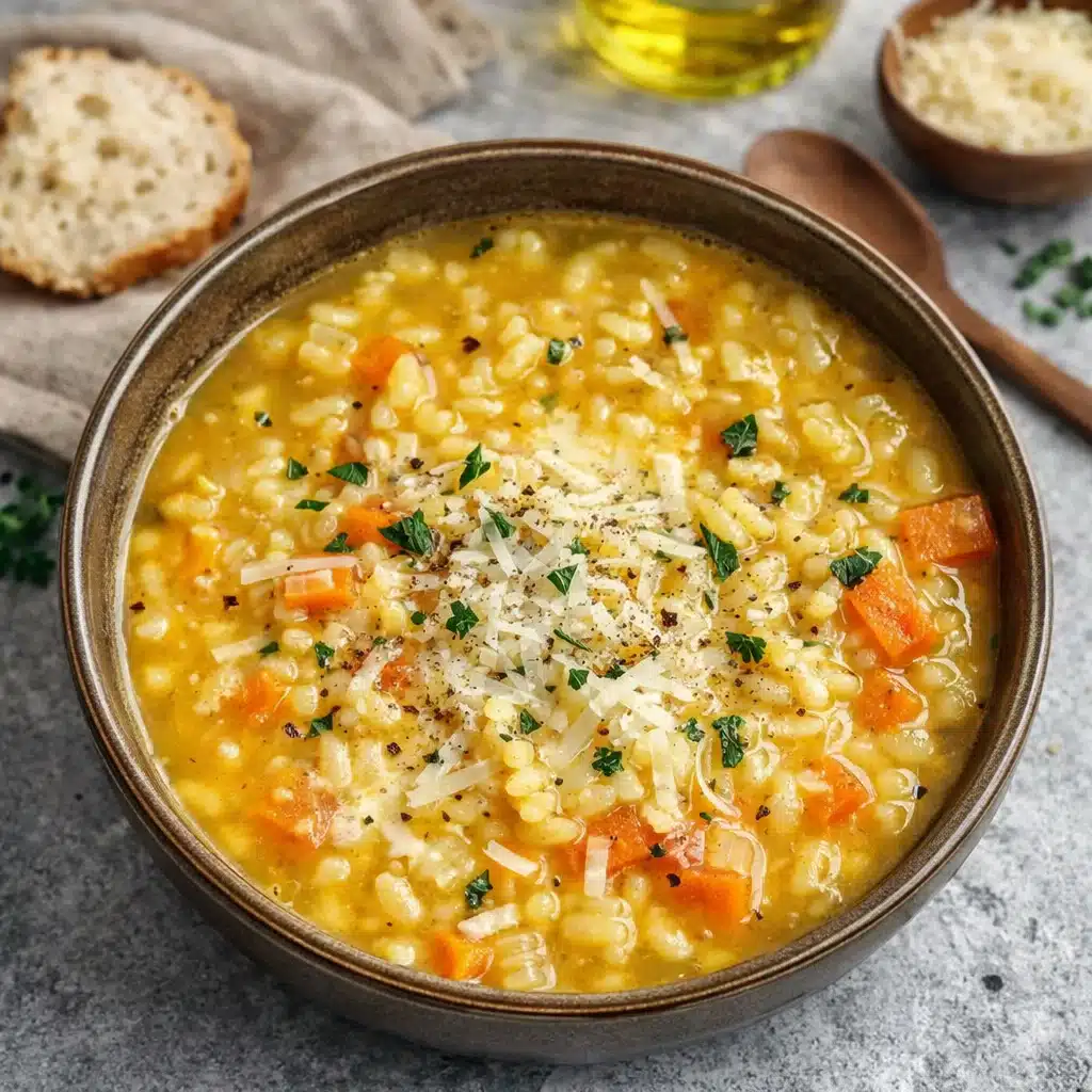 Healing Italian Penicillin Soup in a bowl