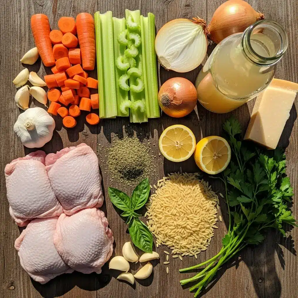 Ingredients for Italian Penicillin Soup Recipe