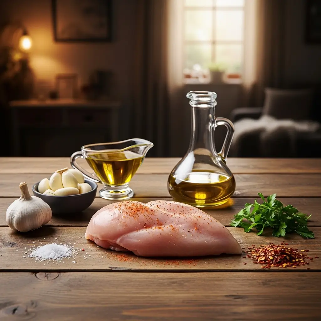 Ingredients for Juicy Baked Chicken Breast