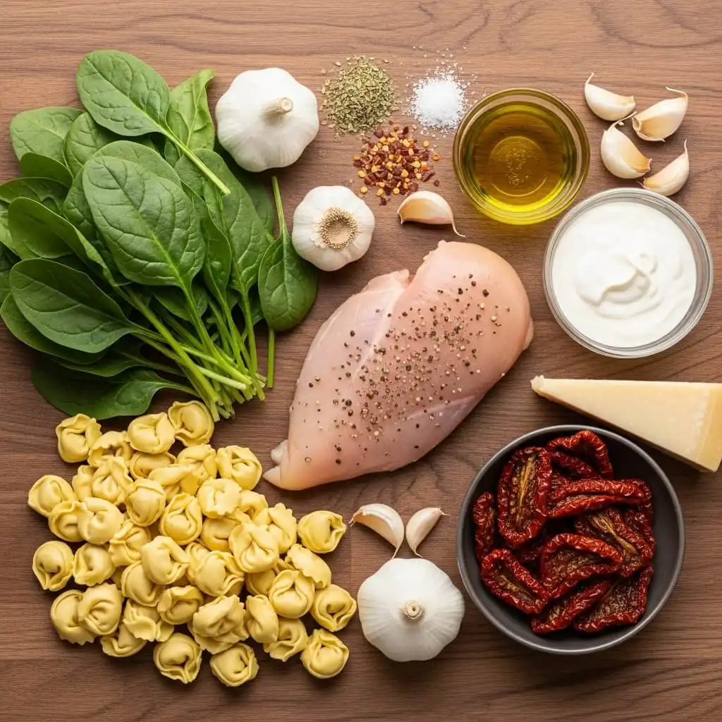 Ingredients for Marry Me Chicken Tortellini recipe