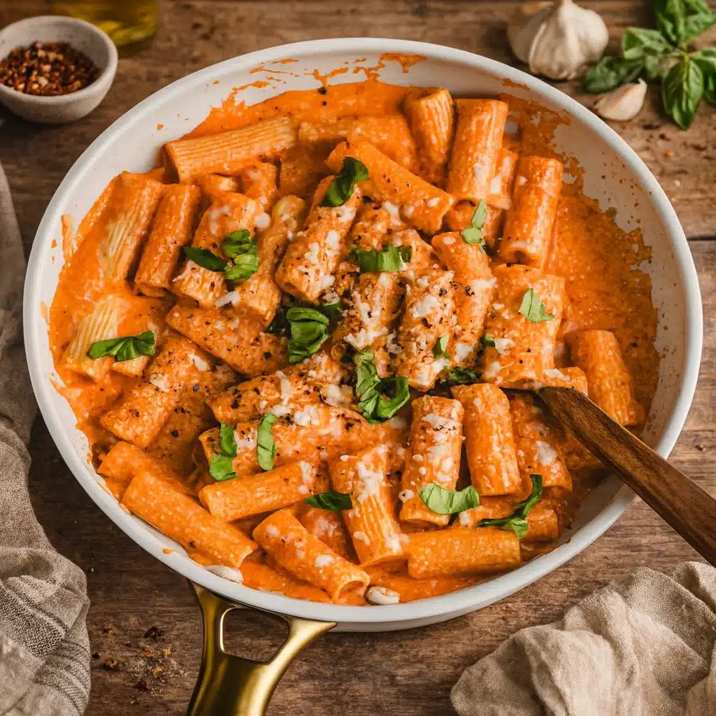 Cottage Cheese Pasta Sauce with Basil and Parmesan