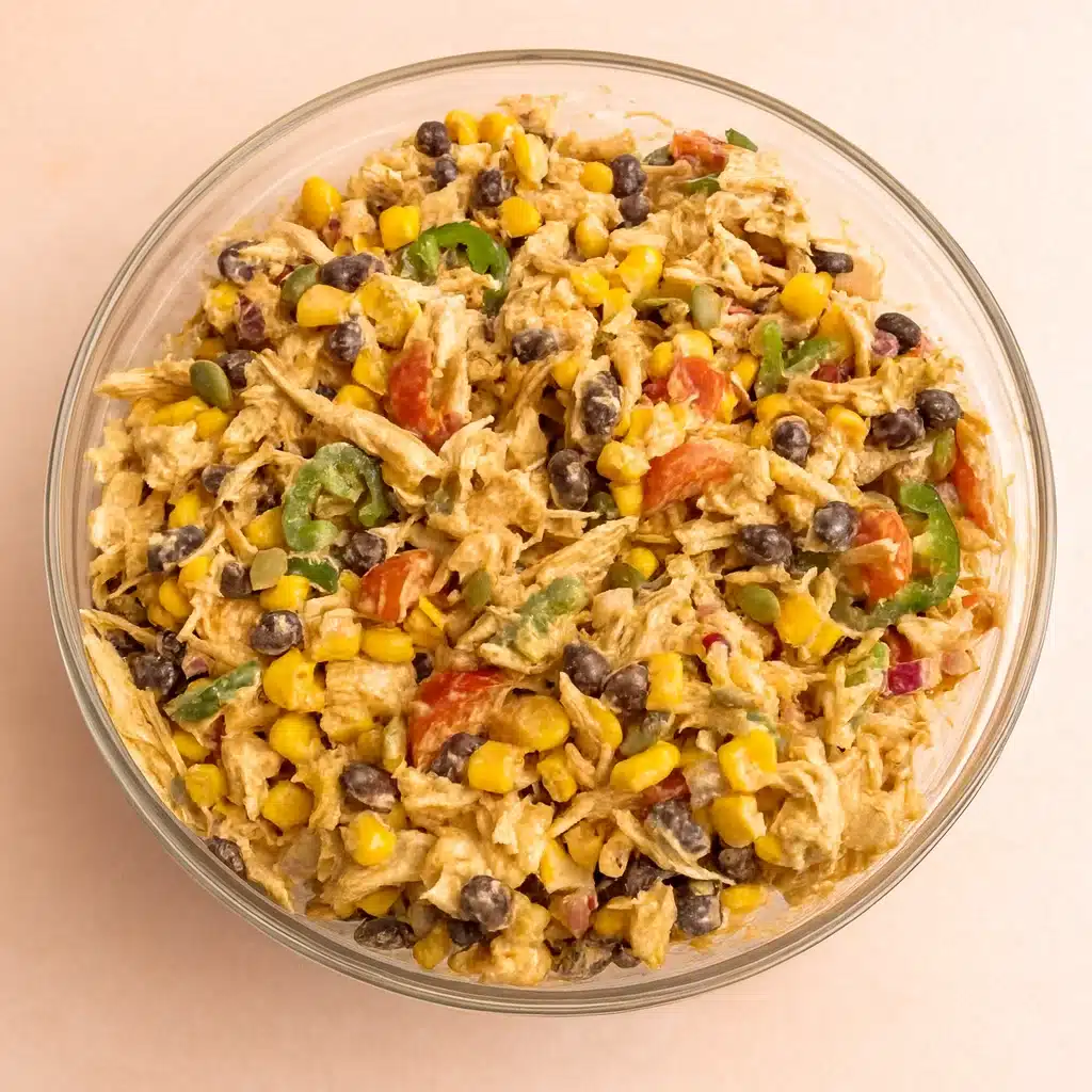 Quick Southwest Chicken Salad served in a large bowl