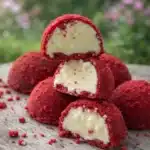 Red Velvet Snowballs holiday cookies