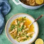 Simple Chicken Soup Recipe with lemon and herbs