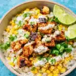 Street Corn Chicken and Rice Bowls