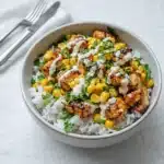 Flavor-packed Street Corn Chicken Rice Bowl