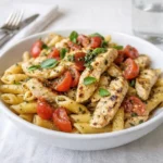 Bruschetta Chicken Pasta fresh Italian dinner