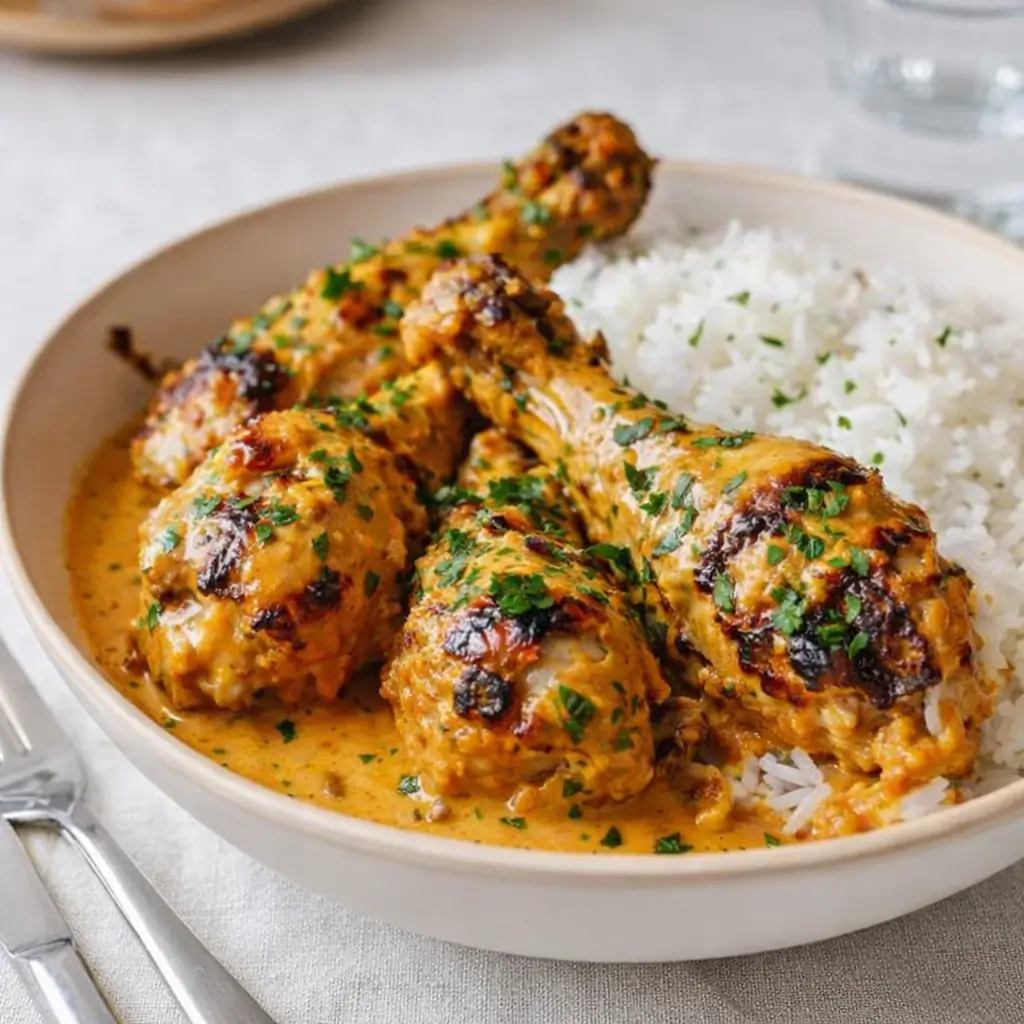 Creamy Paprika Chicken Drumsticks in Creamy Sauce