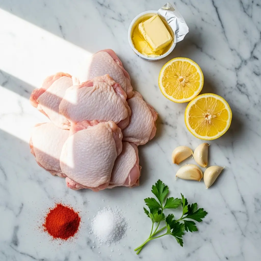 Crockpot Lemon Garlic Butter Chicken Thighs Ingredients
