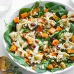 fall salad with maple-lime dressing