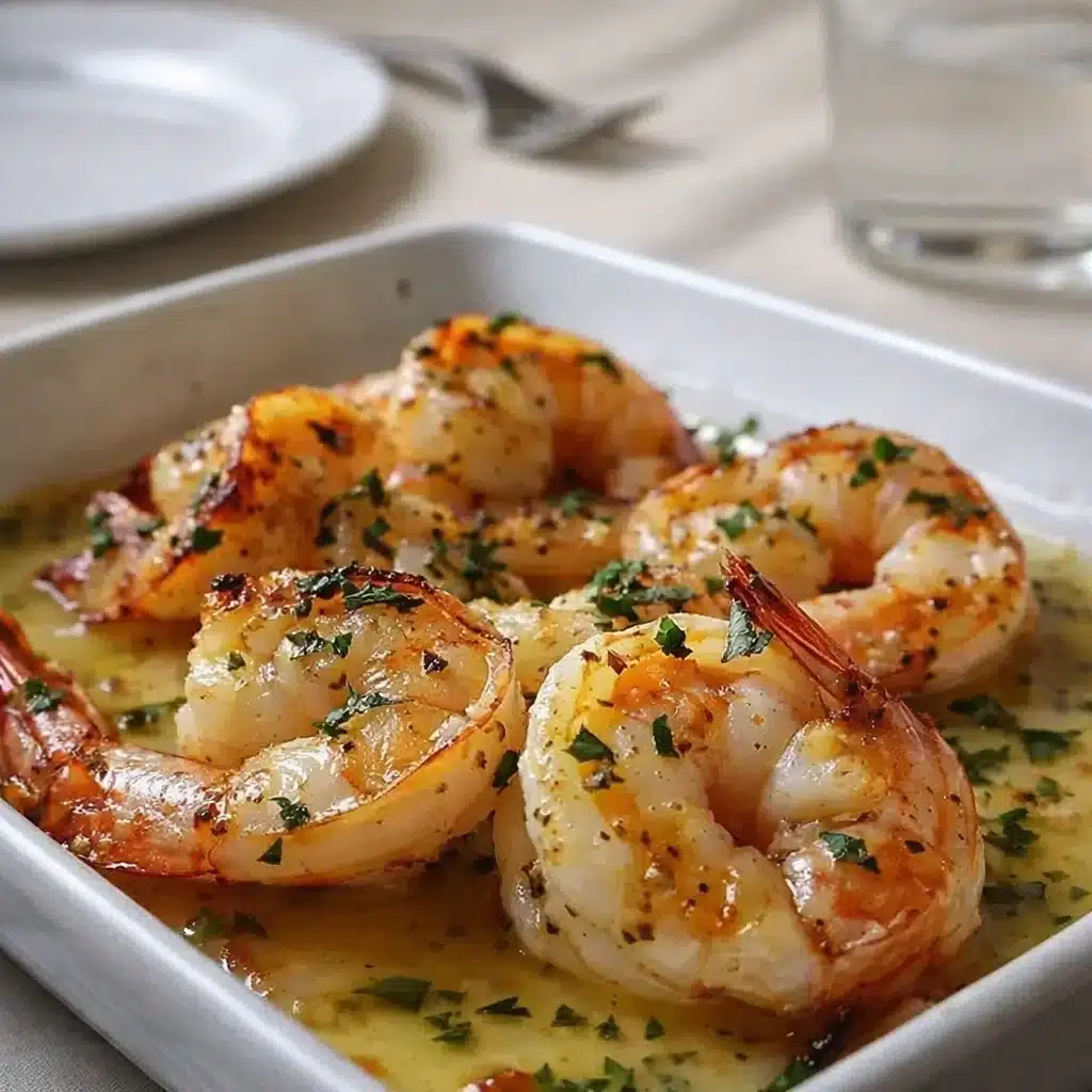 Garlic Parmesan Roasted Shrimp with Lemon and Parsley