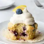 Lemon Blueberry Cupcakes with Cream Cheese Frosting