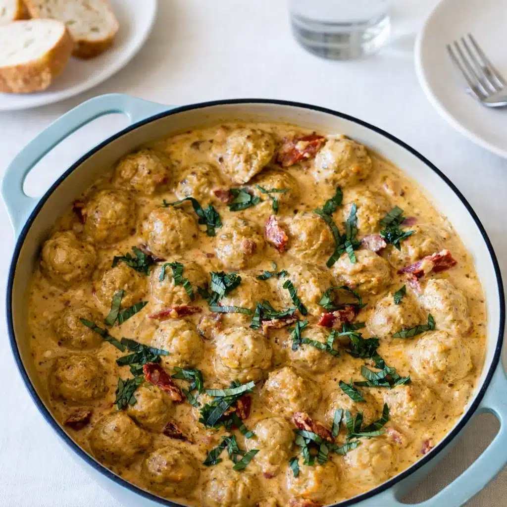 Marry Me Chicken Meatballs in creamy sauce