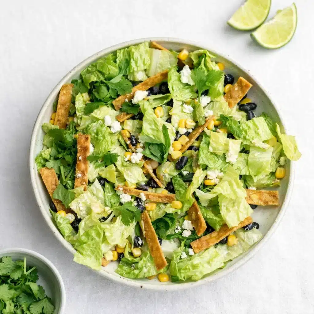 Mexican Caesar Salad with fresh ingredients and creamy dressing