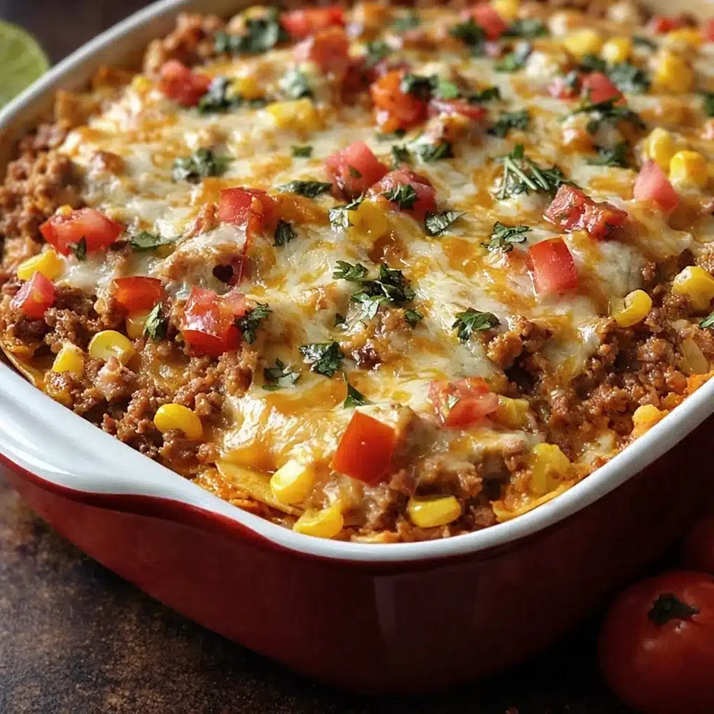 Mexican Casserole fresh out of the oven