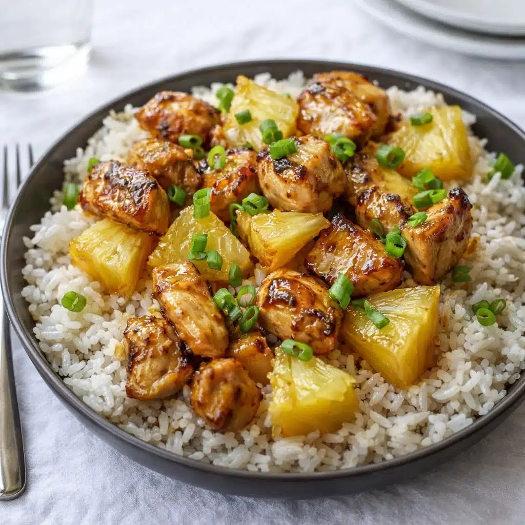 Pineapple Chicken and Rice one-pan dinner
